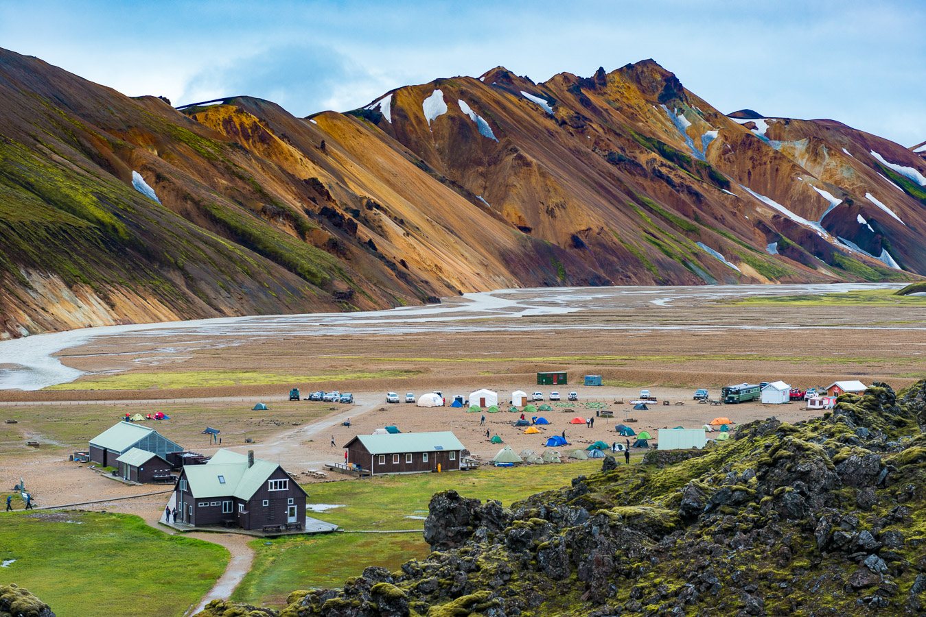 Кемпинг в Landmannalaugar, 2013 г.