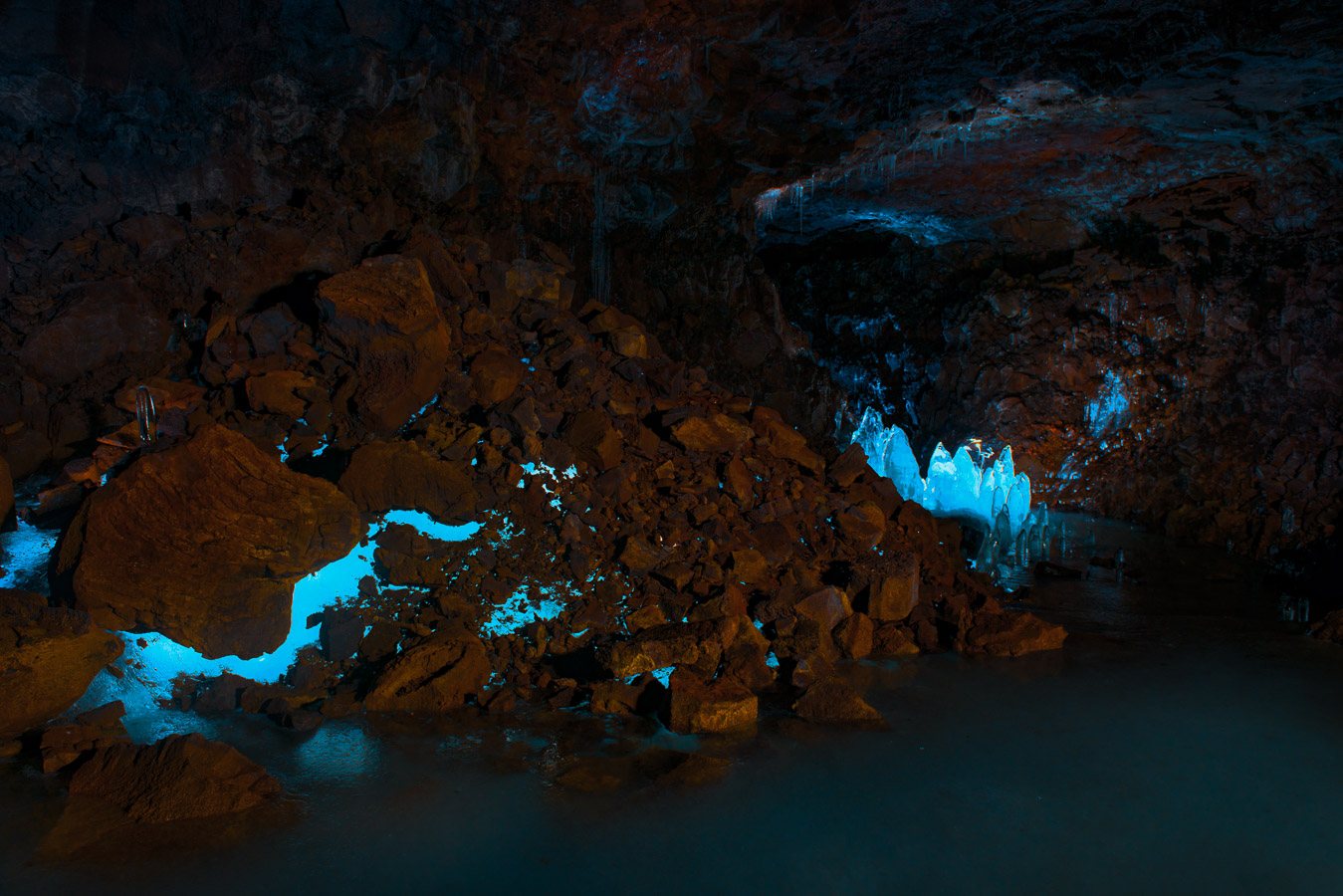 Пещера Lofthellir, район озера Myvatn, 2013 г.