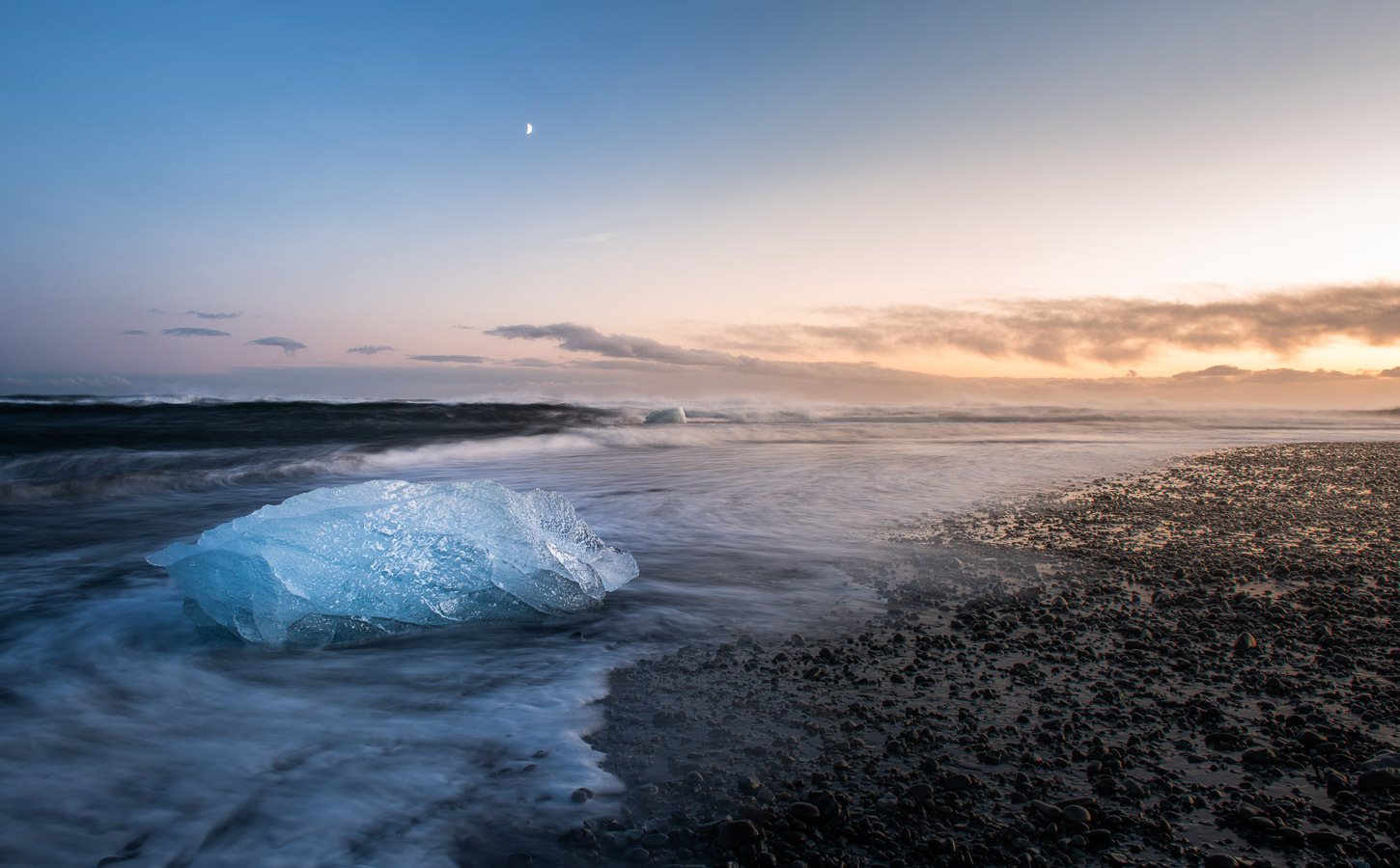 Diamond beach около Jökulsárlón, 2020 г.